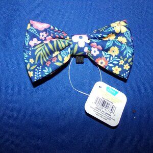 NEW - Frisco Dog / Cat Fashion Collar Bow Tie w/ Elastic Loop - Colorful Flowers